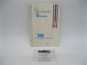 BEECHCRAFT BONANZA E33 OWNER MANUAL PN: 35-590118-17